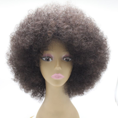 Taille de la casquette Taille moyenne Perruque afro-kinky bouclée avec des épingles et de l' individualité