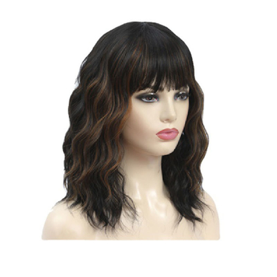 Pas de perruques de dentelle courte vague d'eau brésilienne Remy Cheveux humains BOB Perruques pour femmes noires