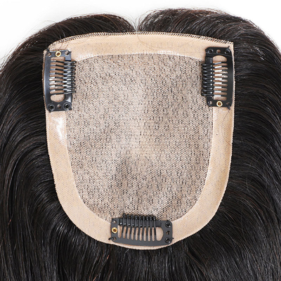 Toupee à cheveux de bonne qualité pour femme avec une technique entièrement faite à la main et des ouvertures en soie à peau fine