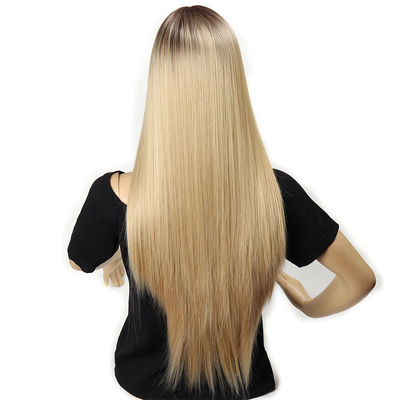 50% plus longs cheveux pour des perruques de cheveux synthétiques résistantes à la chaleur pour des performances supérieures