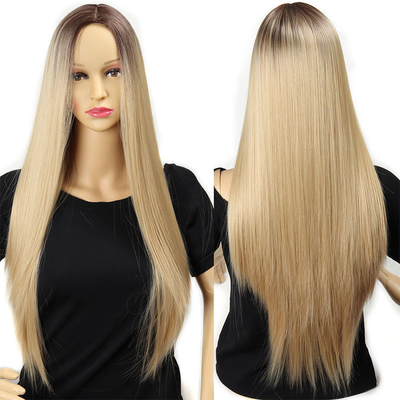50% plus longs cheveux pour des perruques de cheveux synthétiques résistantes à la chaleur pour des performances supérieures