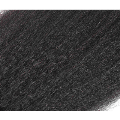 Proportion de cheveux longs 55% Cheveux humains Perruque de fermeture en dentelle suisse avec avantage doux et brillant