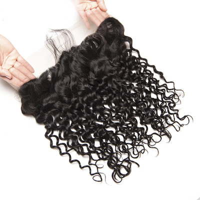 Proportion de cheveux longs 55% Cheveux humains Perruque de fermeture en dentelle suisse avec avantage doux et brillant