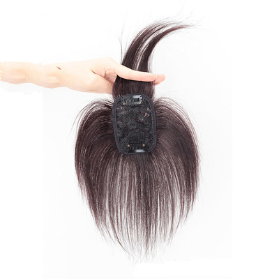 Fournir directement le Toupee féminin avec des cheveux brésiliens naturels noirs/bruns foncés