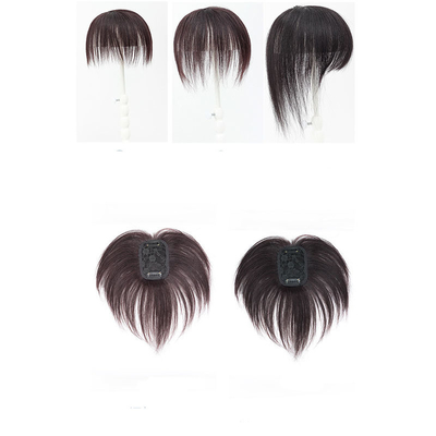 Fournir directement le Toupee féminin avec des cheveux brésiliens naturels noirs/bruns foncés