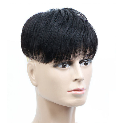 Toupee à cheveux humains de haute qualité pour hommes 100% cheveux brésiliens