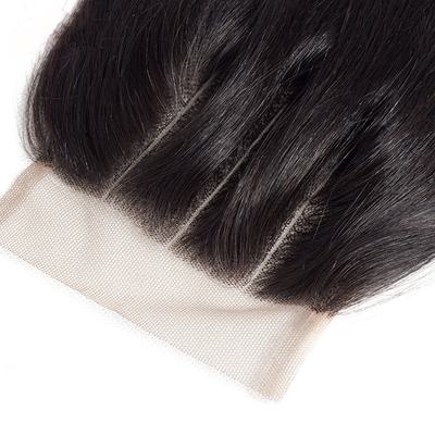 4x4 Fermeture en dentelle Perruque 8A L'extension de cheveux humains en dentelle droite pour un look durable et élégant
