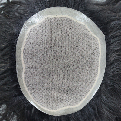 Petite/Grande/Taille moyenne Cheveux 100% Homme Toupée à base de soie à 90% de densité