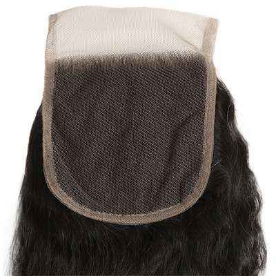 Fermeture de dentelle droite pour les extensions de cheveux droites