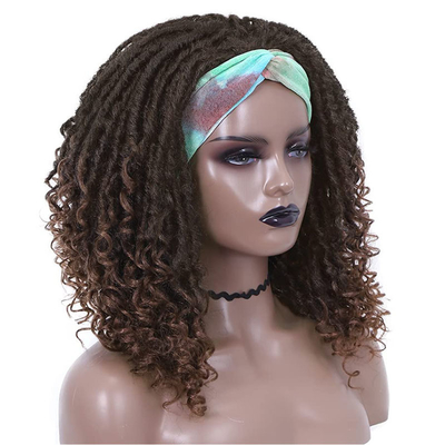 Autres styles de bandeau de tête Perruques avec mélange de cheveux synthétiques et abordables