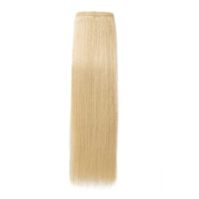 Clip de cheveux humains 100% en extensions de cheveux et doux brillant sans enchevêtrement 613 / 24 couleur
