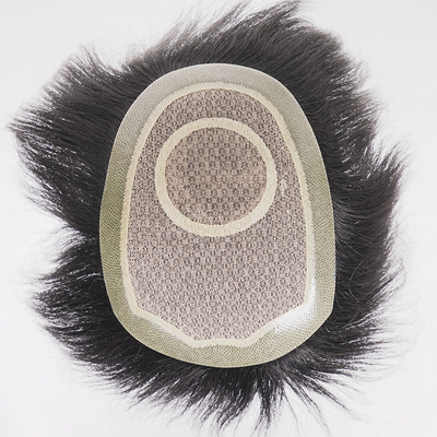 Petite taille Grande confiance Cheveux droits Toupe de qualité pour hommes