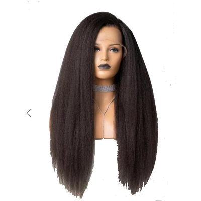 Perruque en boucle synthétique pour cheveux humains à grande taille avec avantage doux et brillant