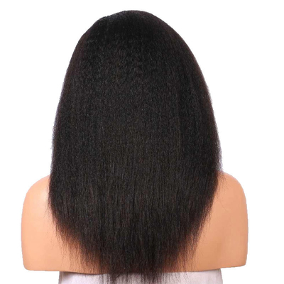 Perruque en boucle synthétique pour cheveux humains à grande taille avec avantage doux et brillant