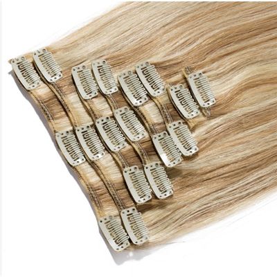 Le style sans effort 100% cheveux humains sans couture clip In extensions 0,2 kg pour B2B
