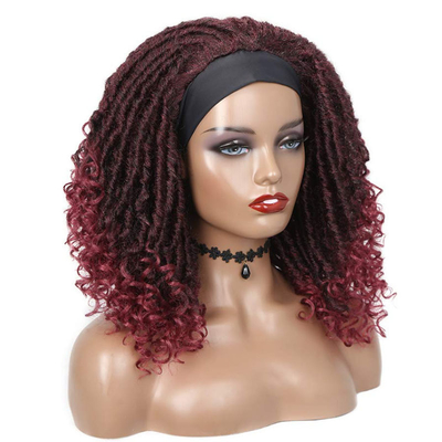Perruque en boucle synthétique pour cheveux humains à grande taille avec avantage doux et brillant
