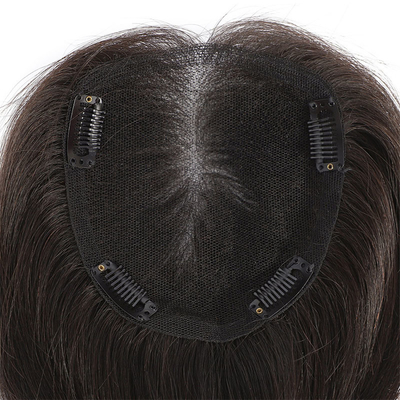 Toupe à cheveux humains pour femmes 100% base de dentelle de cheveux vierges