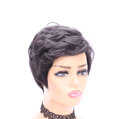1B/Couleur naturelle dentelle Perruques avant Meilleurs prix Vendeur Pixie coupe courte Perruque de cheveux humains