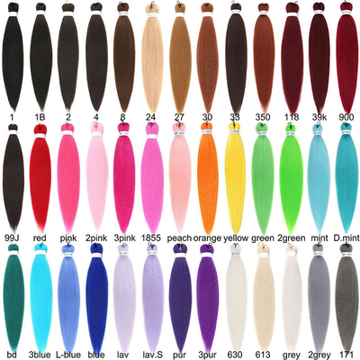 L'extension de cheveux en fibres synthétiques pré-étirée 150%/180%/200%/250% Densité