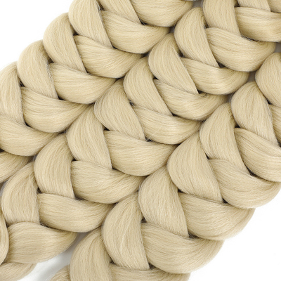 Coiffure à haute température en fibres en vrac 100% de vrai vrai cheveu pour ongles pré-liés