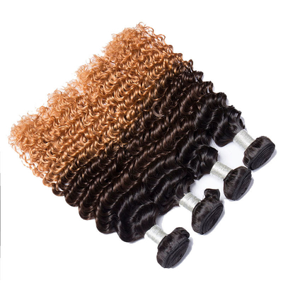 Vendeur de boucles de cheveux brésiliens à double trame 100% naturel avec couleur Ombre