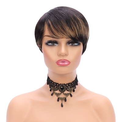 Fabricants Cheveux humains Perruque à coupe de fées Avantage Doux Brillant Aucun enchevêtrement 0,5 kg