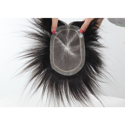 Cheveux humains de haute qualité Toupee à la mode Petite/Grande/Taille moyenne pour l'homme élégant