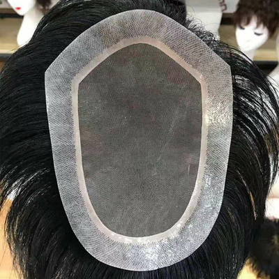 Cheveux humains de haute qualité Toupee à la mode Petite/Grande/Taille moyenne pour l'homme élégant