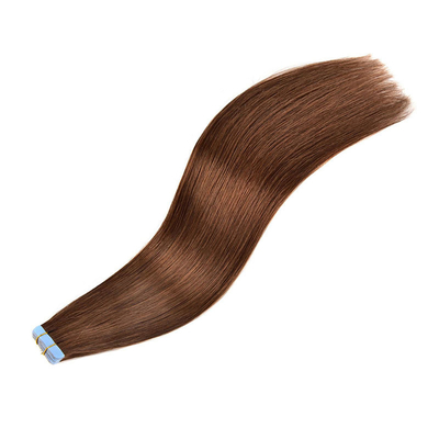 Double dessiné tissus invisibles de peau sans couture Remy russe bande de cheveux humains dans les extensions