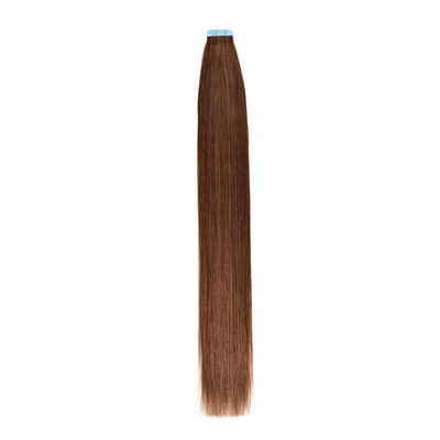 Double dessiné tissus invisibles de peau sans couture Remy russe bande de cheveux humains dans les extensions