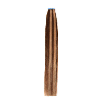 12A Grade Virgin Europe 100% bande de cheveux Remy en extension de cheveux avec couleur P4/27