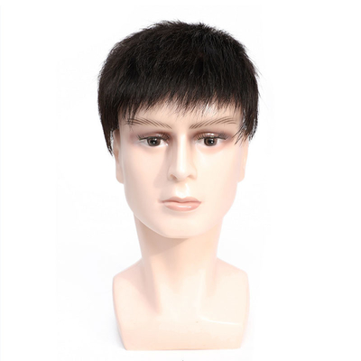 Toupee pour homme à la base de dentelle suisse avec ouvertures de peau mince et 100% de cheveux humains