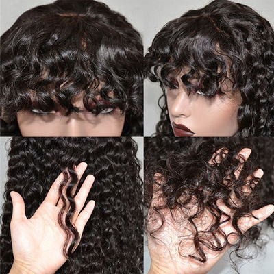 Cheveux humains naturels Perruques en dentelle de bonne apparence avec du matériau en dentelle suisse et des cheveux vierges
