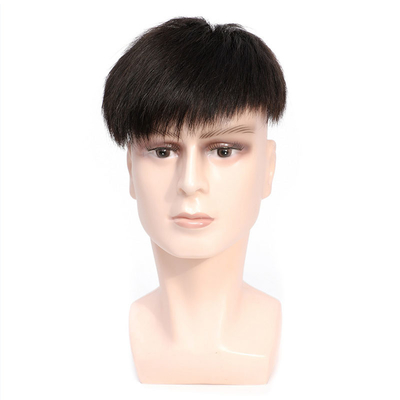 Toupee pour homme à la base de dentelle suisse avec ouvertures de peau mince et 100% de cheveux humains