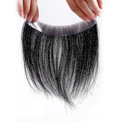 Toupee pour homme à la base de dentelle suisse avec ouvertures de peau mince et 100% de cheveux humains