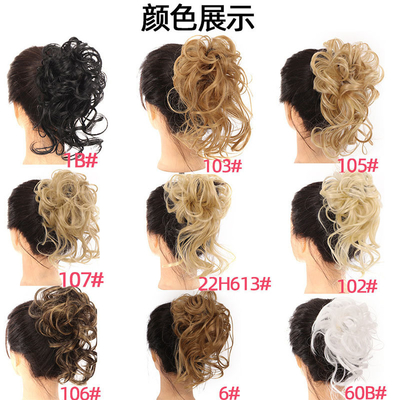 Cheveux synthétiques légers tressés Chignon pour les normes 0,02 kg Proportion de cheveux les plus longs 50%