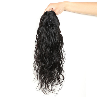 8-28 pouces de cheveux ondulés Remy corps ondulé clip griffe queue de cheval extensions de cheveux pour les femmes noires