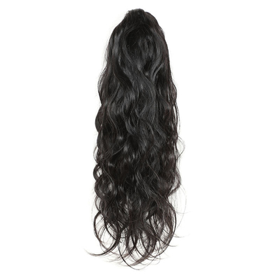0.2 kg de cheveux humains à corde de traction Kinky raide extensions de queue de cheval pour les femmes 2022