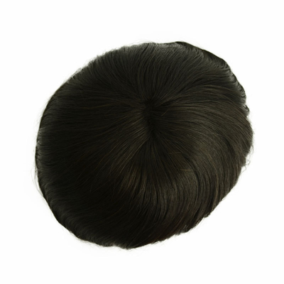 Toupee en dentelle suisse pour hommes 100% système de remplacement de cheveux humains 24 mm texture