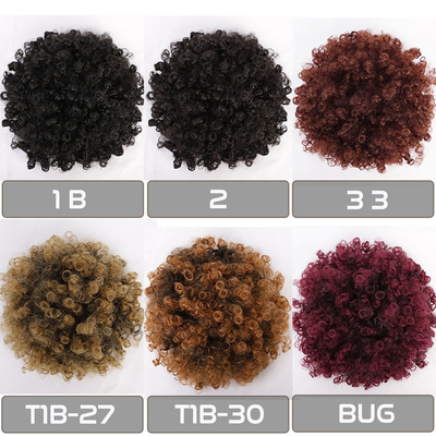 Les meilleurs prix pour les extensions de cheveux chauffants afro-kinky bouclés en forme de chignon