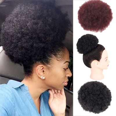 Les meilleurs prix pour les extensions de cheveux chauffants afro-kinky bouclés en forme de chignon