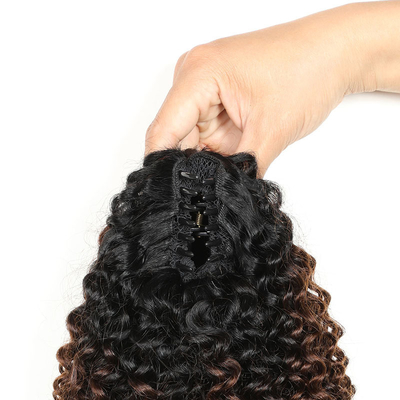 100% de cheveux humains BSM Afro boucles de queue de cheval de 18 à 20 pouces Ombre T1B/4/27