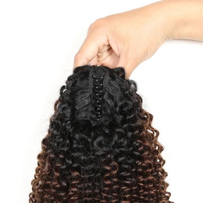 100% de cheveux humains BSM Afro boucles de queue de cheval de 18 à 20 pouces Ombre T1B/4/27