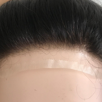 Lentilles naturelles en PU Homme Toupee pour 100% Cheveux humains Homme tissage Perruques Parures Unité système de patch