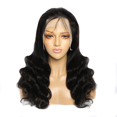 Perruques à l'avant en dentelle Cheveux humains bouclés bouclés Naturel noir dentelle frontale 13*4/4*4/T-lace