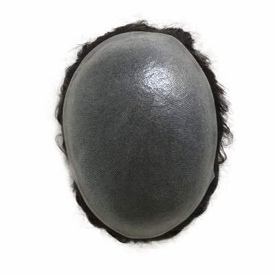 Les cheveux des hommes Indiens Rémy Cheveux humains Toupee avec 100% de cheveux vierges cuticule aligné
