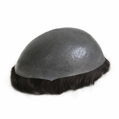 Les cheveux des hommes Indiens Rémy Cheveux humains Toupee avec 100% de cheveux vierges cuticule aligné