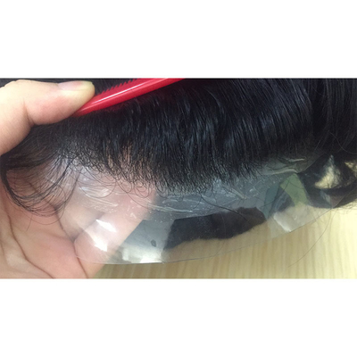 Les cheveux des hommes Indiens Rémy Cheveux humains Toupee avec 100% de cheveux vierges cuticule aligné