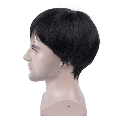 Perruque en dentelle brune brune brune brésilienne pour cheveux humains pour hommes en dentelle complète avec technique de fabrication automatique