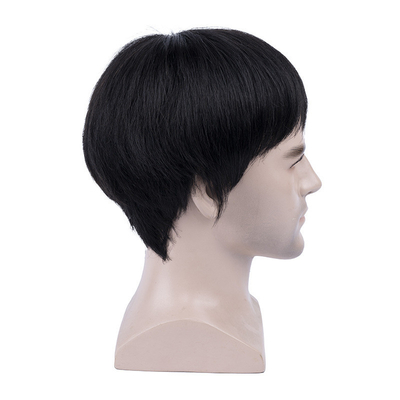 Perruque en dentelle brune brune brune brésilienne pour cheveux humains pour hommes en dentelle complète avec technique de fabrication automatique